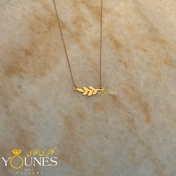 گردنبند گندم مینیمال طلا